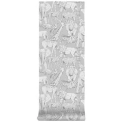 Superfresco Easy Vliesbehang Jungle Dieren Grijs (108567) -Behang Verkoop 123 1165