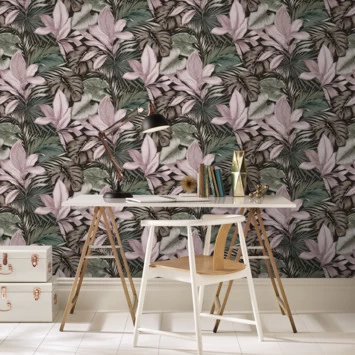 Superfresco Easy Vliesbehang Indra Groen-roze 106742 2 Superfresco Easy Vliesbehang Indra Groen-roze 106742 - Afbeelding 2