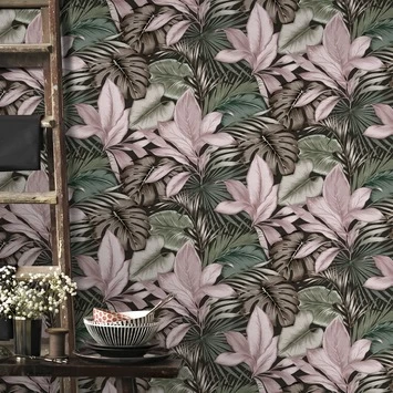 Superfresco Easy Vliesbehang Indra Groen-roze 106742 3 Superfresco Easy Vliesbehang Indra Groen-roze 106742 - Afbeelding 3