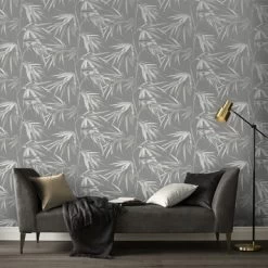 Superfresco Easy Vliesbehang Asia Donkergrijs 106747 -Behang Verkoop 123 1224