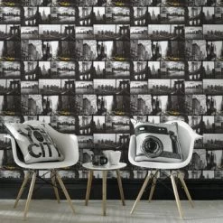 Superfresco Easy Vliesbehang New York Vergrijsd-geel 33-187 8 Superfresco Easy Vliesbehang New York Vergrijsd-geel 33-187 -Behang Verkoop 123 1354