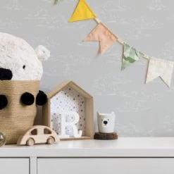 Superfresco Easy Vliesbehang Vintage Wolk Grijs (108555) -Behang Verkoop 123 1449