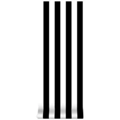 Superfresco Easy Vliesbehang Strepen Zwart-wit 100099 -Behang Verkoop 123 183