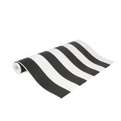 Superfresco Easy Vliesbehang Strepen Zwart-wit 100099 -Behang Verkoop 123 184