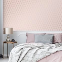 Superfresco Easy Vliesbehang Bercy Roze 106369 -Behang Verkoop 123 200