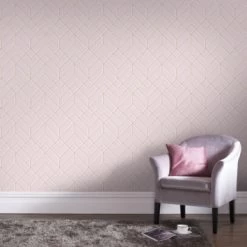 Superfresco Easy Vliesbehang Losanges Roze 106156 -Behang Verkoop 123 237