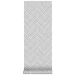 Superfresco Easy Vliesbehang Losanges Filaires Zilver (106155) -Behang Verkoop 123 388