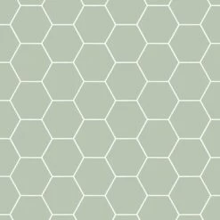 Superfresco Easy Vliesbehang Honingraat Groen 101811