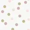Superfresco Easy Vliesbehang Polka Stippen Roze-goud (108565)