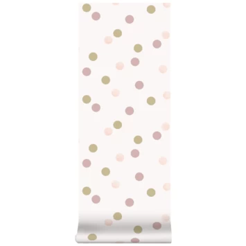 Superfresco Easy Vliesbehang Polka Stippen Roze-goud (108565) 4 Superfresco Easy Vliesbehang Polka Stippen Roze-goud (108565) - Afbeelding 4