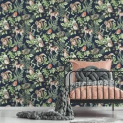 Superfresco Easy Vliesbehang Woodland Dieren Donkerblauw (108568) 8 Superfresco Easy Vliesbehang Woodland Dieren Donkerblauw (108568) -Behang Verkoop 123 837