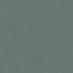 Superfresco Easy Vliesbehang Blad All Over Groen 105972