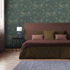 Superfresco Easy Vliesbehang Gaia Groen/blauw (dessin 113290) -Behang Verkoop 41 1078