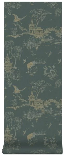 Superfresco Easy Vliesbehang Gaia Groen/blauw (dessin 113290) -Behang Verkoop 41 1079