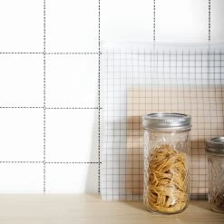 Superfresco Easy Vliesbehang Ruit Zwart-wit (dessin 33-256) -Behang Verkoop 41 111