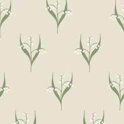 Superfresco Easy Vliesbehang Lilly Creme (dessin 120974)