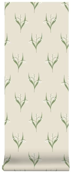 Superfresco Easy Vliesbehang Lilly Creme (dessin 120974) -Behang Verkoop 41 1225