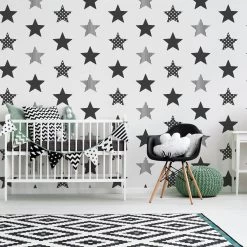 Superfresco Easy Vliesbehang Superster Zwart (dessin 100110) -Behang Verkoop 41 1235