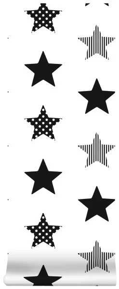 Superfresco Easy Vliesbehang Superster Zwart (dessin 100110) -Behang Verkoop 41 1236