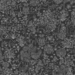 Superfresco Easy Vliesbehang Puck Zwart-wit (dessin 113298)