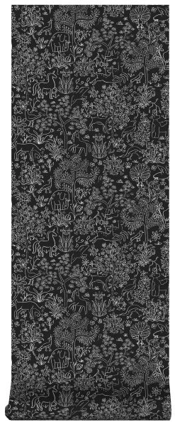 Superfresco Easy Vliesbehang Puck Zwart-wit (dessin 113298) -Behang Verkoop 41 1327