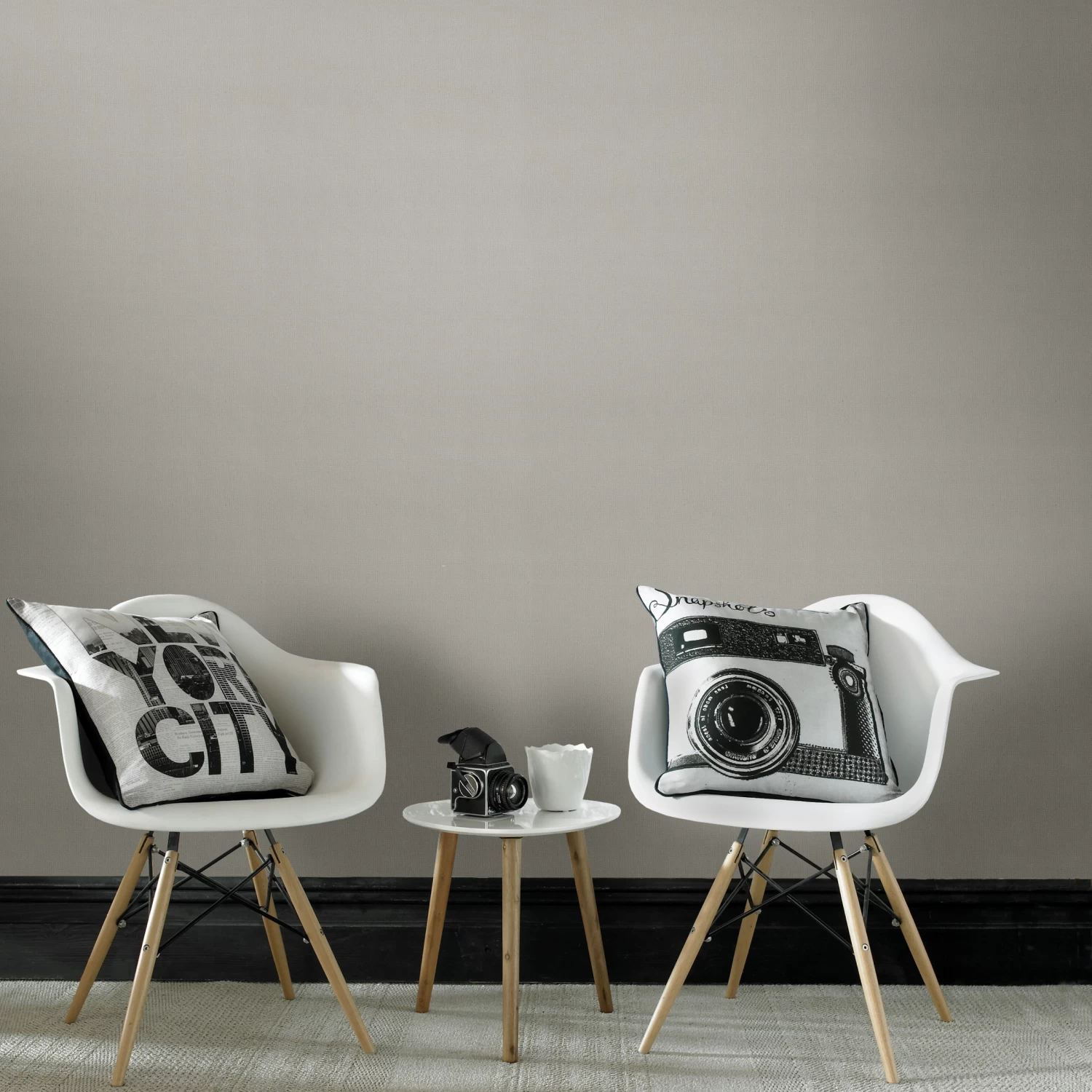 Superfresco Easy Vliesbehang Textiel Uni Lichtgrijs (dessin 32-553) 2 Superfresco Easy Vliesbehang Textiel Uni Lichtgrijs (dessin 32-553) - Afbeelding 2