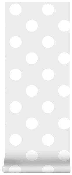 Superfresco Easy Vliesbehang Stippen Grijs (dessin 100102) -Behang Verkoop 41 186