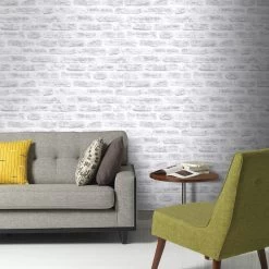 Superfresco Easy Vliesbehang Stenen Wit (dessin 101801) -Behang Verkoop 41 243