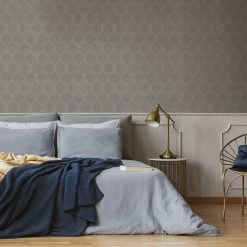 Superfresco Easy Vliesbehang Hexagon Zand (dessin 118148) -Behang Verkoop 41 320