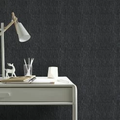 Superfresco Easy Vliesbehang Bamboe Weefsel Middernacht (dessin 103957) -Behang Verkoop 41 429