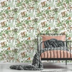 Superfresco Easy Vliesbehang Woodland Dieren Naturel (dessin 108569) -Behang Verkoop 41 447