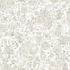 Superfresco Easy Vliesbehang Puck Wit-oker (dessin 113299)