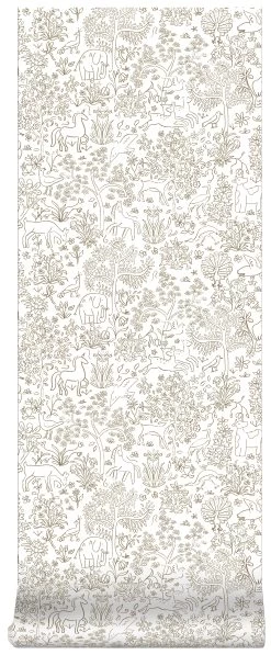 Superfresco Easy Vliesbehang Puck Wit-oker (dessin 113299) -Behang Verkoop 41 664