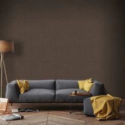 Superfresco Easy Vliesbehang Leer Blokken Bruin (dessin 103485) -Behang Verkoop 41 725