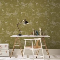 Superfresco Easy Vliesbehang Gaia Oker (dessin 113289) -Behang Verkoop 41 784