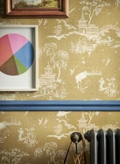 Superfresco Easy Vliesbehang Gaia Oker (dessin 113289) -Behang Verkoop 41 789