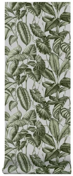 Superfresco Easy Vliesbehang Noani Groen/grijs (dessin 111767) -Behang Verkoop 41 823