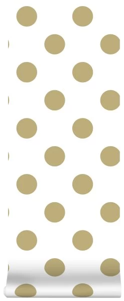 Superfresco Easy Vliesbehang Stippen Goud (dessin 100105) -Behang Verkoop 41 91