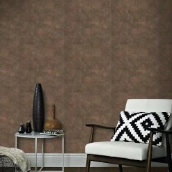 Superfresco Easy Vliesbehang Maansteen Chocolade Bruin (dessin 103955) -Behang Verkoop 41 912