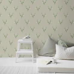 Superfresco Easy Vliesbehang Lilly Zand (dessin 120971) -Behang Verkoop 41 955